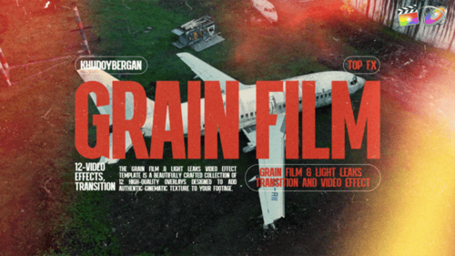 Grain Film & Light Leaks Transition And Video Effect Final Cut X and Apple Motion