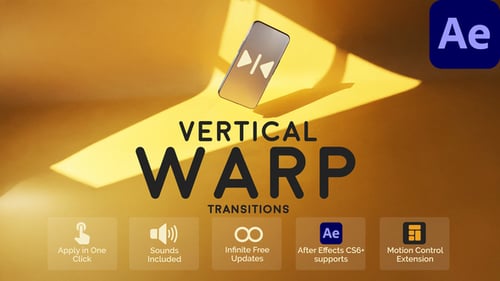 Dynamic Vertical Warp Video Transitions