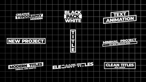 Kinetic Typography Modern Title Animations