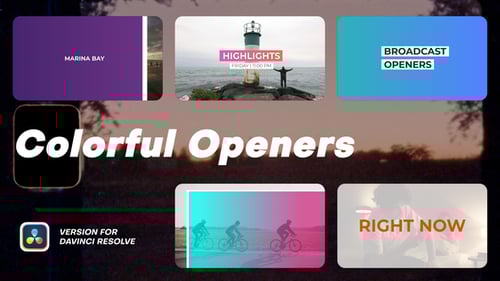 Colorful Openers | DaVinci Resolve