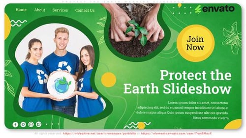 Animated Green Earth Protection Slideshow Presentation