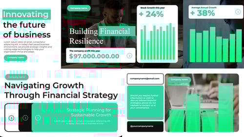 Clean Corporate Infographic Presentation Template