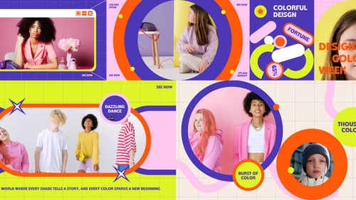 Dynamic Colorful Pop Art Intro Opener