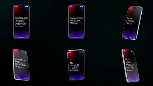 Your Design, Perfectly Displayed – Phone 16 Pro Mockup (Mogrt)