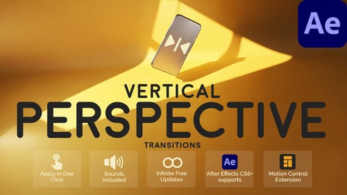 Dynamic Vertical Mobile Screen Transitions with Perspective Rotation