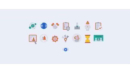 Animated Business Icons Set with Adjustable Strokes