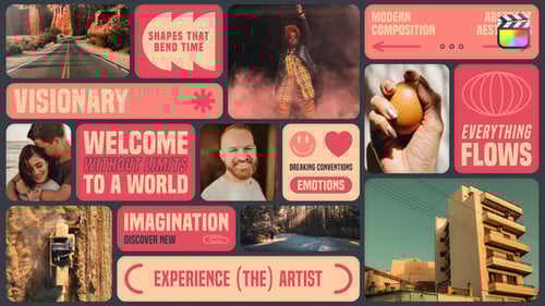 Multiscreen Typo Logo Intro - FCPX