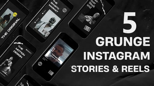 Grunge Instagram Stories v.2 Mogrt