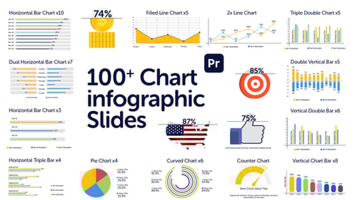 Chart Infographics Slides for Premiere Pro