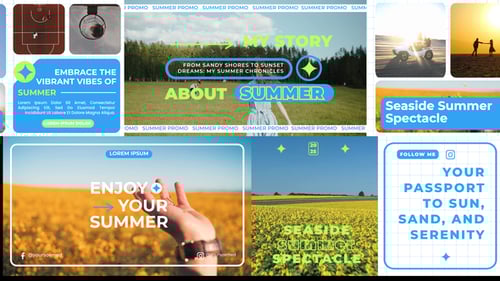 Vibrant Summer Adventures Promo Video Template