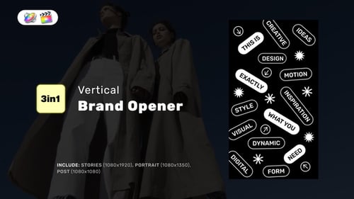 Vertical Brand Opener for FCPX