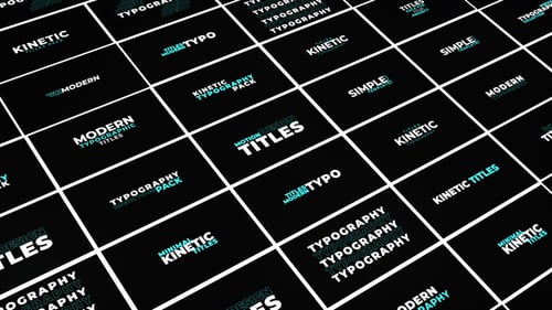 Dynamic Kinetic Typography Titles and Text Animation Pack