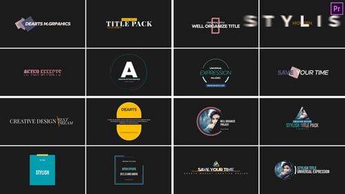 Dynamic Animated Titles and Modern Motion Graphics