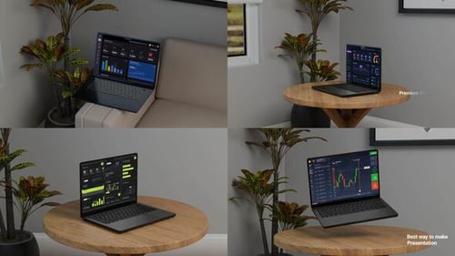 Laptop Mockup MOGRT