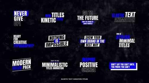 Elastic Text Animations / MOGRT