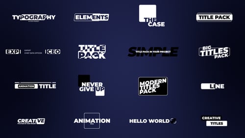 Colorful Shadow Titles