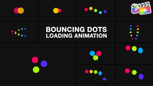 Bouncing Dots Loading Animation for FCPX