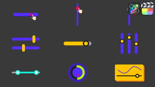 Sliders And Bars UI Elements for FCPX