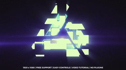 Révélation du Logo Pixel - Mogrt