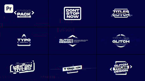 Glitch Titles | Premiere Pro