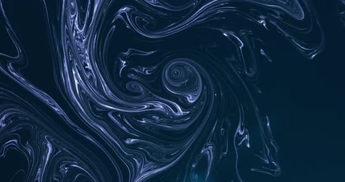Pintura: agua en espiral, textura de mármol, fluido azul oscuro