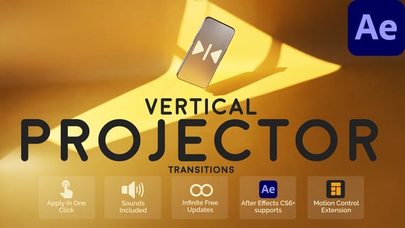 Vertical Projector Transitions for After Effects, Elements ft. vertical ...
