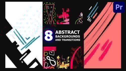 Dynamic Abstract Backgrounds and Sketchy Cartoon Transitions