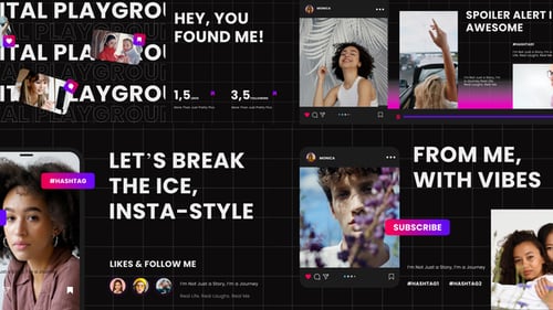 Instagram Intro Dark Mode After Effect