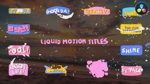 Liquid Motion Titles for DaVinci Resolve