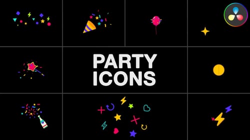 Party Icons for DaVinci Resolve