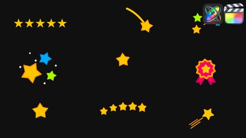 Stars Ratings And Reviews Animations for FCPX