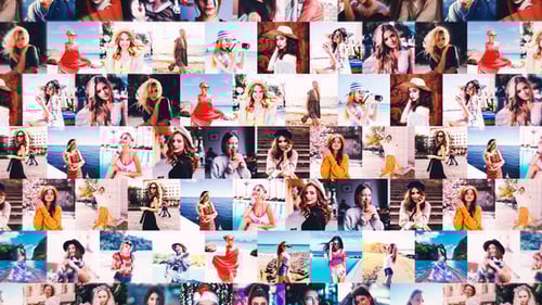 Dynamic Photo Mosaic Grid Intro