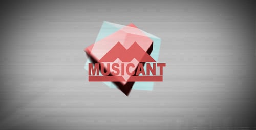 Digital Glitch Logo Reveal Opener