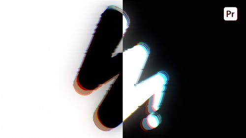 Glitch Logo Reveal