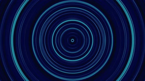 Futuristic circle background, tunnel made of colorful dots and light