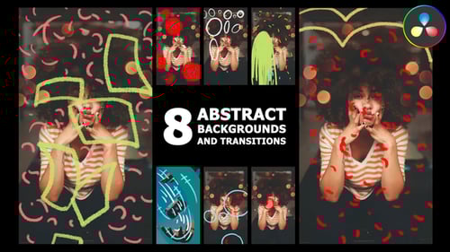 Vertical Abstract Backgrounds And Transitions | DaVinci Resolve