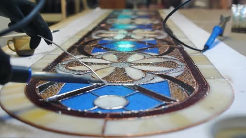 Soldering of Stained Glass Seams