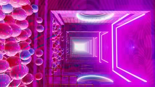 In The Room Color With Geometric Tunnel 02 HD