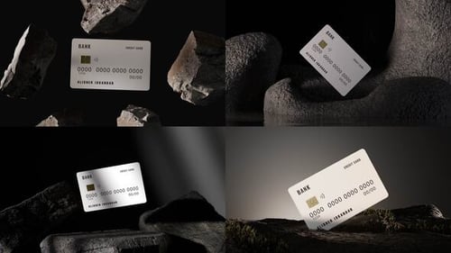 Modern Credit Card 3D Product Showcase Animation