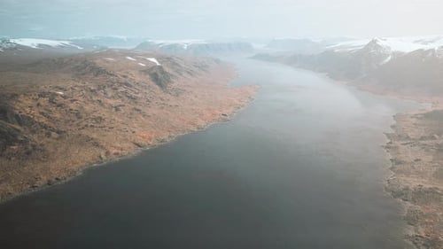 Norway Fjord Reflection in Clear Water