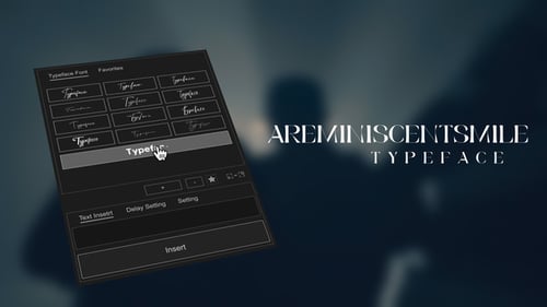 Animated Typeface - Areminiscentsmile