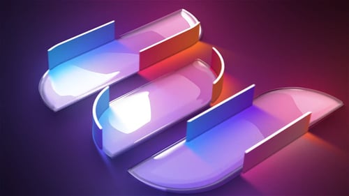 Glossy Cinematic Logo Reveal with Dynamic Light Effects