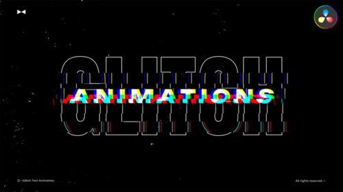 Glitch Text Animation \ DR