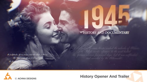 Vintage History Opener with Cinematic Film Transitions