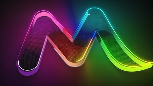 Fluid Morphing Gradient Logo Reveal