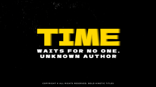 Bold Kinetic Titles