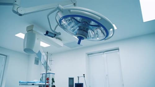 Modern Hospital Operating Room with Surgical Equipment