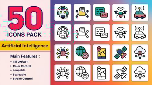 Dual Icons Pack Artificial Intelligence