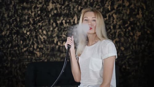 Hookah Cafe with Dark Interior