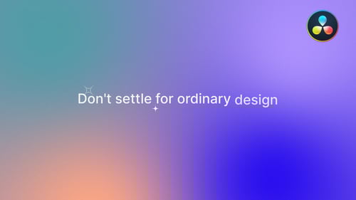 Marketing Text Promo for DaVinci Resolve